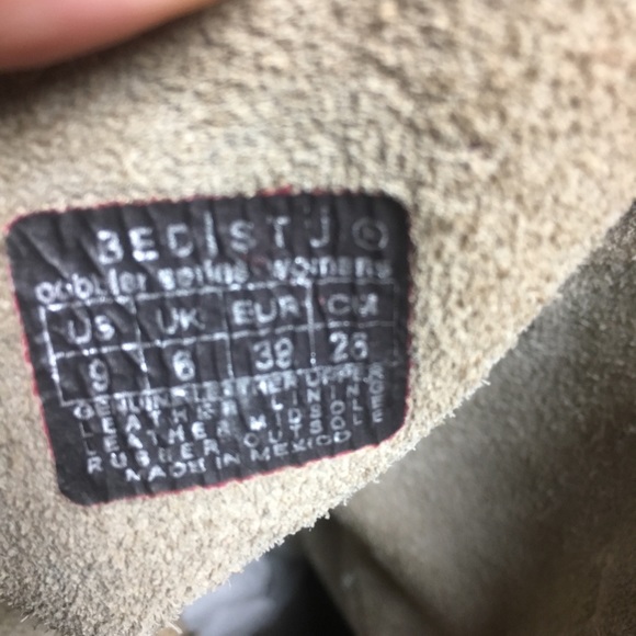 Bed Stu Leather GoGo Lug Moto Boots Black 9 - Picture 5 of 8